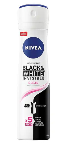 اسپری زنانه نیوا Black & White Clear حجم 200 میل