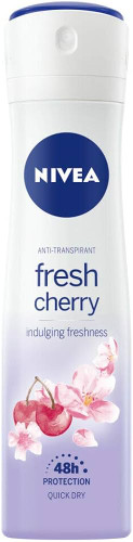 اسپری ضد تعریق شکوفه کیلاس تازه نیوا پودریNivea Anti-perspirant Fresh Cherry