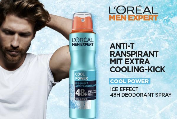 اسپری ضد تعریق کول پاور Cool Power deodorant لورال ۱۵۰ میل سایز کوچیک